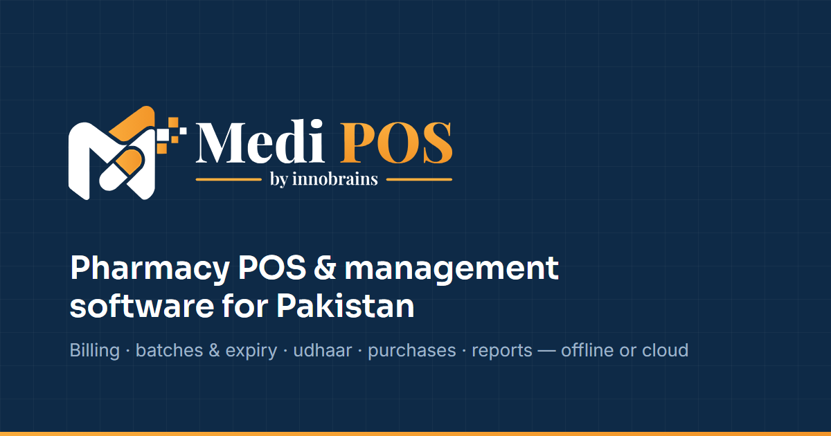 Runnig A Computer Program Icon Download MediPOS for Windows — Offline Pharmacy Software